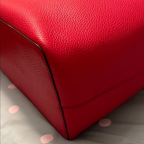 Tory Burch Red Structured Tote Bag NWT - Picture 3 of 9